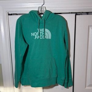 The North Face TNF Women’s Green Pullover Hoodie Sweatshirt Sz Large Preowned